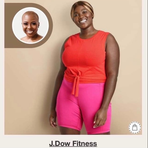 J Dow Fitness Wrap Around Tie Tank - Picture 1 of 4